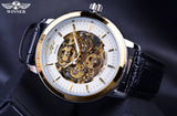 Winnaar 4 Ring Designer Analoge Transparant Case Terug Horloges Mannen Luxe Merk Mechanische Skeleton Horloge Horloges Mannen Klok