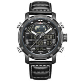 Heren Horloges Top Luxe Merk NAVIFORCE Mode Sport Horloge Mannen Digitale Quartz Klok Man Lederen Militaire Waterdicht Horloge