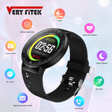 VERYFiTEK V15 Volledige Ronde Display Smart Horloge Bloeddruk Hartslagmeter Fitness Armband Sport Horloge Mannen Vrouwen Smartwatch