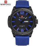 NAVIFORCE Luxe Merk Mannen Quartz Polshorloge mannen Nylon Militaire Sport Horloges Mannelijke Waterdicht Datum Klok Relogio Masculino