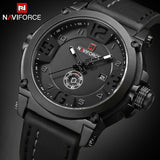 Heren Horloges NAVIFORCE Top Luxe Merk Mannen Lederen Analoge Quartz Datum Klok Man Waterdichte Sport Militaire Polshorloge