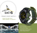 ABAY DX16 mannen Smart Horloge Armband 50 m Waterdichte Stappenteller Bluetooth Verbinding Telefoontje Bericht Alert iOS Android