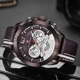 Horloge Mannen NAVIOFRCE Luxe Merk Militaire Sport heren Horloges Lederen Waterdicht Quartz Horloges Auto Kalender Mannelijke Klok