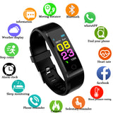 ZAPET Nieuwe Slimme Horloge Mannen Vrouwen Hartslagmeter Bloeddruk Fitness Tracker Smartwatch Sport Horloge voor ios android + DOOS