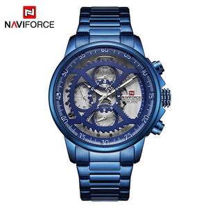 NAVIFORCE Horloge Mannen Mode Toevallige Sport Horloges Topmerk Waterdichte Militaire Quartz 24 Uur Wijzerplaat Mannelijke Klok Relogio Masculino