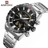 NAVIFORCE Horloge Mannen Mode Toevallige Sport Horloges mannen Militaire Waterdicht Quartz Horloge Mannelijke LED Klok Relogio Masculino