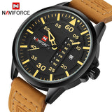 Top Luxe Merk NAVIFORCE Mannen Sport Horloges mannen Quartz Datum Klok Man Lederen Militaire Polshorloge Relogio Masculino