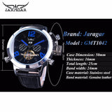 Jaragar Racing Sport Militaire Polshorloge Fashion Blue Dial 50mm Big Dial Ontwerp Heren Horloges Topmerk Luxe Automatische horloge