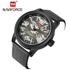 NAVIFORCE Top Luxe Merk Mannen Militaire Sport Horloges heren Quartz Datum Uur Klok Man Nylon Polshorloge Relogio Masculino