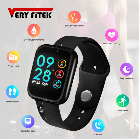 VERYFiTEK P70 Smart Horloge Bloeddruk Hartslagmeter IP68 Fitness Armband Horloge Vrouwen Mannen Smartwatch voor IOS Android