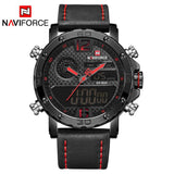 NAVIFORCE Mannen Horloges Top Luxe Merk mannen Lederen Waterdichte Quartz Horloge Man Militaire Sport Polshorloge Relogio Masculino