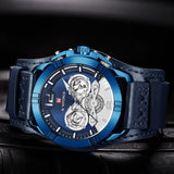 NAVIFORCE Nieuwe Mannen Quartz Horloge Creative Dial Datum Fashion Horloges Militaire Leer Waterdicht Mannelijke Klok Relogio Masculino