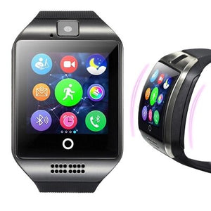 Rinsec Q18 Bluetooth Smart Horloge met Grote Batterij Touch Screen Ondersteuning TF Sim Card voor Xiaomi Android Telefoon