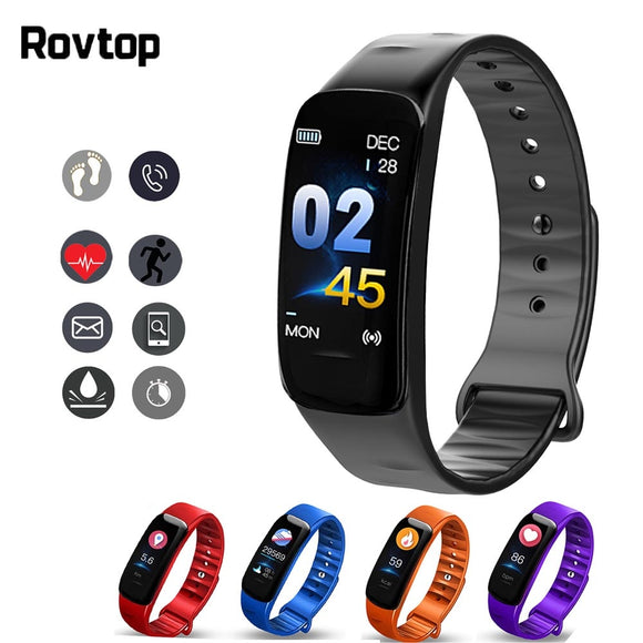 Rovtop C1Plus Smart Polsband Smart Armband Bloeddruk Fitness Sport Smartband Hartslagmeter Armband Sport Klimmen