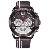 Horloge Mannen NAVIOFRCE Luxe Merk Militaire Sport heren Horloges Lederen Waterdicht Quartz Horloges Auto Kalender Mannelijke Klok