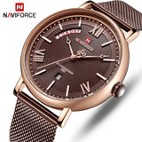 Top NAVIFORCE Mannen Horloges Lederen Sport Horloges Quartz heren Horloge Mannelijke Datum Waterdicht Klok Relogio Masculino