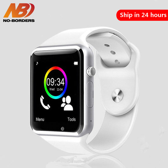 GEEN-GRENZEN A1 Horloge Bluetooth Smart Horloge Sport Stappenteller Met SIM Camera Smartwatch Voor Smartphone Rusland PK DZ09 iwo 8