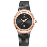 2019 Top Merk NAVIFORCE Elegante Dame Quartz Horloge Jurk Rvs Mesh Riemen Waterdicht Horloges Vrouwelijke Casual Klok