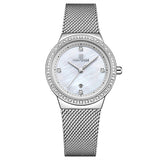 Top Brand NAVIFORCE Mode Vrouwen Quartz Horloge Roestvrij Staal Mesh Jurk Lady Klok Waterdicht Datum Casual Montre Femme