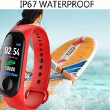 Rovtop M3 Plus Smart Polsbandje Hartslagmeter Smart Armband Horloge FitnessTracker Smart Band Met een vervanging Bandjes