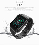 Y6 pro smartwatch Bluetooth 24 uur hartslag bloeddruk zuurstof detector klok Android vrouwen waterdicht smart watch PK P68