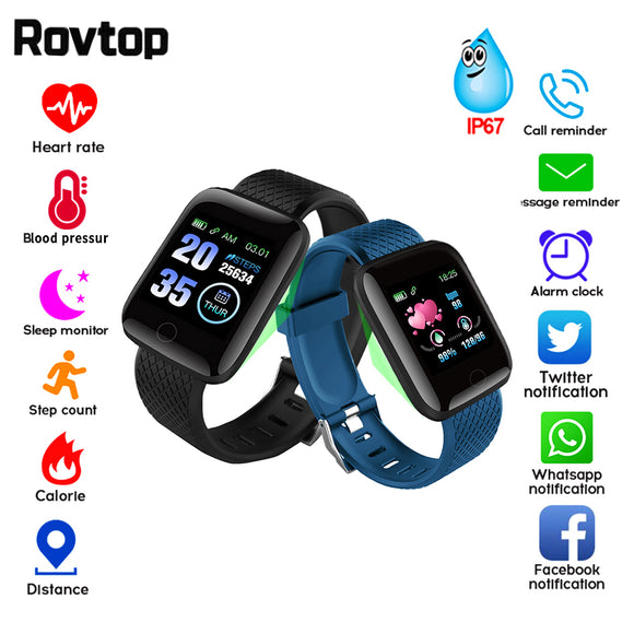 Smart Armband Bloeddruk Meting Waterdicht Fitness Tracker Horloge Hartslagmeter Stappenteller Smart Band Vrouwen Mannen