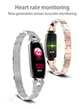 Nieuwe AK16 Smart horloge Vrouwen Lady Fashion Hartslag Bloeddruk Smart Armband Fitness Tracker SmartWatch Band voor Android IOS