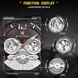 Horloge Mannen NAVIOFRCE Luxe Merk Militaire Sport heren Horloges Lederen Waterdicht Quartz Horloges Auto Kalender Mannelijke Klok