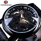 Forsining Chinese Stijl Ontwerp Mannen Horloge Top Merk Luxe Skelet Gent Mannelijke Sport Mechanische Mannelijke Klok Relogio Masculino