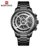 NAVIFORCE Horloge Mannen Mode Toevallige Sport Horloges Topmerk Waterdichte Militaire Quartz 24 Uur Wijzerplaat Mannelijke Klok Relogio Masculino