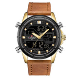 NAVIFORCE Luxe Merk Mannen Mode Sport Horloge Mens Militaire Quartz Horloges Mannelijke Lederen Datum Klok Relogio Masculino