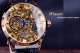 Winnaar Transparant Blauw Handen Skelet Volledige Golden Designer Horloge Mannen Horloges Topmerk Luxe Mechanische Horloge Klok Horloge