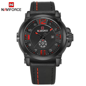 NAVIFORCE Luxe Merk Mannen Militaire Horloges mannen Quartz Datum Klok mLeather Waterdicht Sporthorloge Relogio Masculino