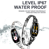 GEEN-GRENZEN H8 Smart Horloge Vrouwen 2019 Waterdicht Hartslag Monitoring Bluetooth Voor Android IOS Fitness Armband Smartwatch