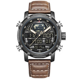 Heren Horloges Top Luxe Merk NAVIFORCE Mode Digitale Klok Mannen Quartz Sport Horloge Man Lederen Militaire Waterdicht Horloge