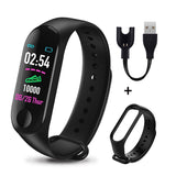 300 stuks M3 Plus Smart Armband Polsbandje Hartslagmeter Bloeddruk Fitness Tracker Leven Waterdichte Smart Polsbandjes