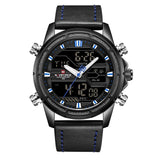 NAVIFORCE Luxe Merk mannen Militaire Sport Horloge Mannen Mode Leger Quartz Horloges Mannelijke Rvs LED Analoge Digitale Klok