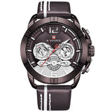 Horloge Mannen NAVIOFRCE Luxe Merk Militaire Sport heren Horloges Lederen Waterdicht Quartz Horloges Auto Kalender Mannelijke Klok