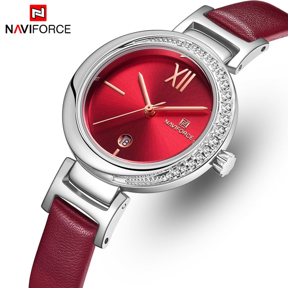 Top NAVIFORCE Vrouwen Merk Horloge Koop Fashion Quartz Dames Horloges Horloge Vrouwen Meisje Jurk Klok Montre Femme reloj mujer