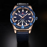 NAVIFORCE Mannen Horloges Top Merk Luxe Lederen Quartz Horloge mannen Datum Sport Pols Horloges Mannelijke Analoge Klok Relogio Masculino