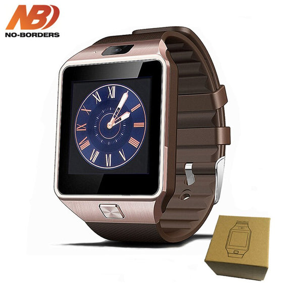 GEEN-GRENZEN DZ09 Smartwatch Smart Horloge Digitale Horloge Voor iPhone Samsung Android Mobiele Telefoon Bluetooth SIM PK iwo 8 horloge