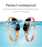 F18S Smart Horloge Lady Armband Bloeddruk Hartslag Monitoring Fitness Tracker IP68 Waterdichte Slimme Band voor Android IOS