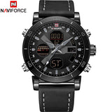 NAVIFORCE Luxe mannen LED Analoge Quartz Horloge Mannen Militaire Sport Horloges Mannelijke Waterdicht Datum Polshorloge Relogio Masculino