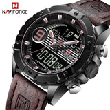 NAVIFORCE Heren Horloges Top Luxe Merk Mannen Mode Toevallige Quartz LED Digitale Horloge Man Militaire Waterdichte Sport Klok