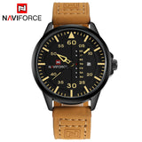 Top Luxe Merk NAVIFORCE Mannen Sport Horloges mannen Quartz Datum Klok Man Lederen Militaire Polshorloge Relogio Masculino