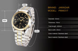 Jaragar Nieuwe Black Golden Case Rvs Multifunctionele Dag Datum 24 Uur Display Horloges Mannen Luxe Merk Automatische Horloge