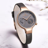 Vrouwen Horloges Top Brand Luxe Dames Quartz Horloge Vrouwelijke Lederen Dunne Polshorloge Fashion Casual Klok Relogio Feminino