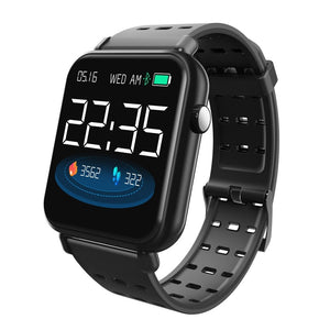 Gratis verzending Y6 pro Bluetooth smart watch real-time hartslag bloed zuurstof druk informatie mannen vrouwen mode sport horloge