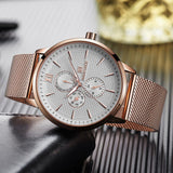 Nieuwe NAVIFORCE Mannen Kijken Topmerk Luxe mannen Rose Gold Quartz Horloges Mannelijke 24 Uur Lichtgevende Datum Klok relogio Masculino