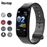 Rovtop C1Plus Smart Armband Kleur Scherm Bloeddruk Fitness Tracker Hartslagmeter Smart Band Sport voor Android IOS